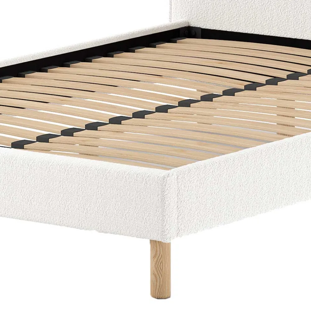 Wohnen Skandinavische Möbel*Bett mit hohem halbrundem Kopfteil - Skylab