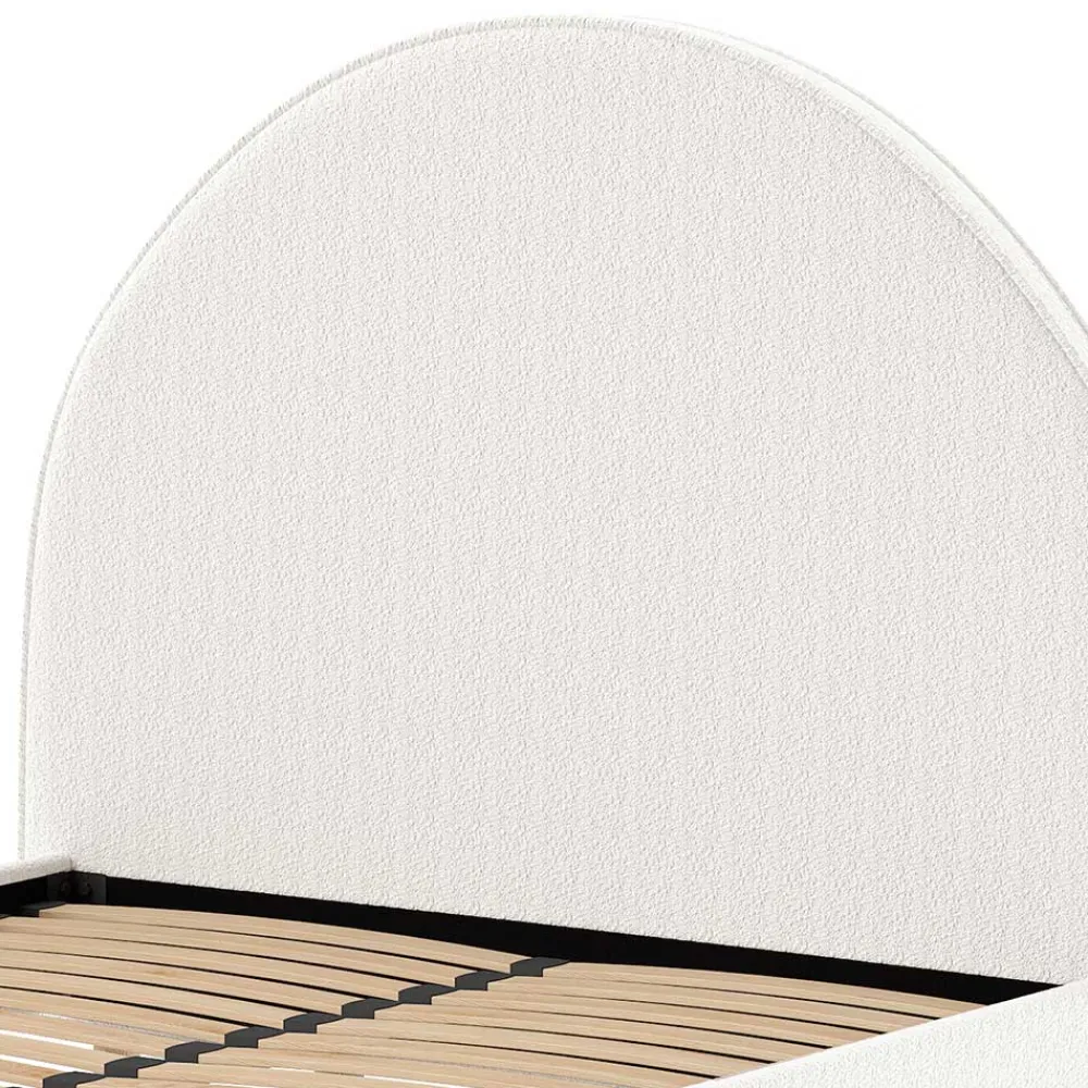 Wohnen Skandinavische Möbel*Bett mit hohem halbrundem Kopfteil - Skylab