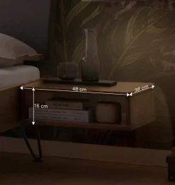 Wohnen Graue Möbel|Naturholzmöbel*Bett mit Kopfteil gepolstert Kunstleder Anthrazit - Catrizia