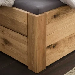 Wohnen Naturholzmöbel|Betten*Bett mit sechs Schubladen aus Wildeiche massiv - Zennian