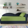 Wohnen Bett Recamiere in Hellgrün und Dunkelblau - Cobagon