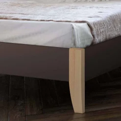 Wohnen Bett Ternin in Braun Stahl