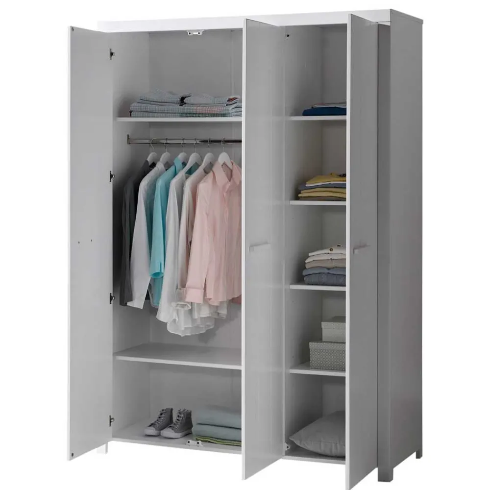 Kinder Wohnen Bett und Nachtkommode und Schrank Set - Ellen