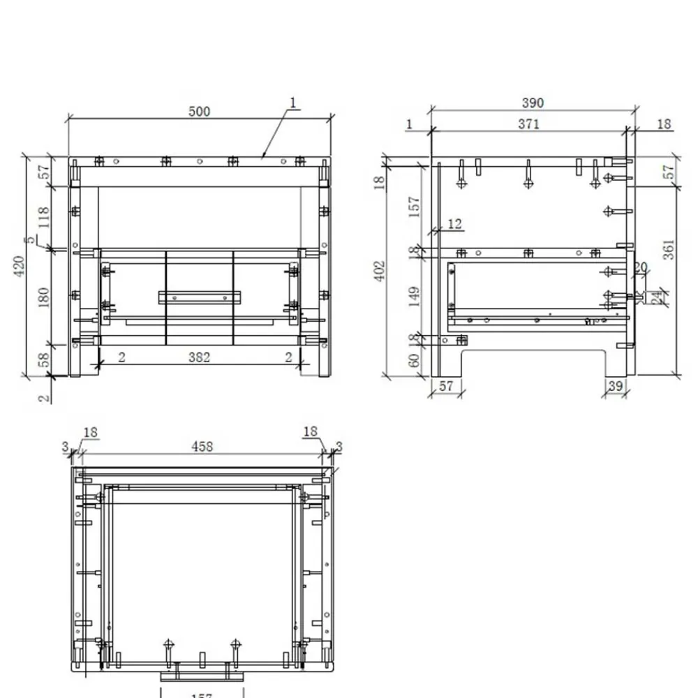 Kinder Wohnen Bett und Nachtkommode und Schrank Set - Ellen