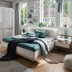 Wohnen Betten|Betten*Bettanlage komplett - modernes Design - Crascanu (dreiteilig)