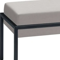 Wohnen Bettbänke|Esszimmerbänke*Bettbank in Grau Stoff - Onald