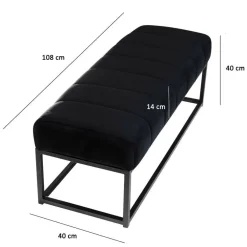 Wohnen Schwarze Möbel|Bettbänke*Bettbank in Schwarz - Ennis