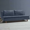 Wohnen Sofas|Sofa*Bettcouch in Dunkelblau mit Eiche - Mattys