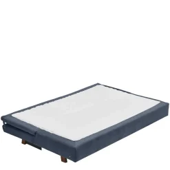 Wohnen Sofas|Sofa*Bettcouch in Dunkelblau mit Eiche - Mattys