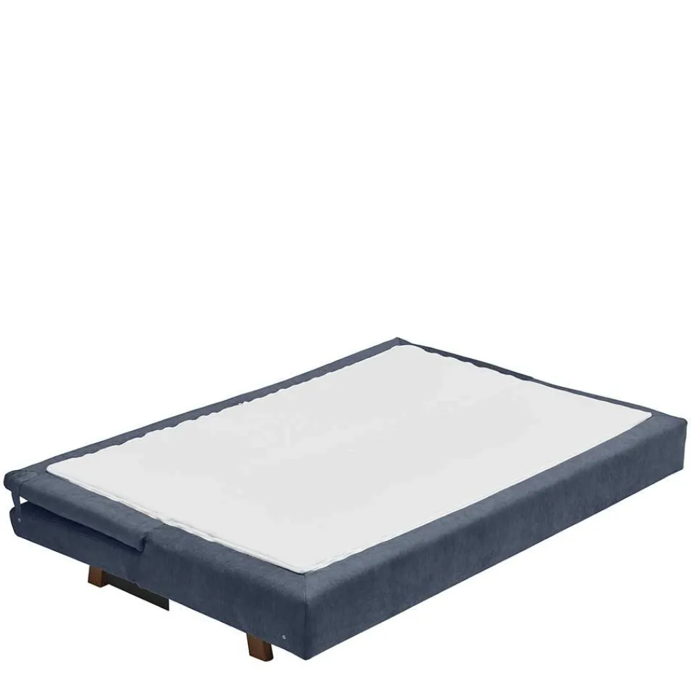 Wohnen Sofas|Sofa*Bettcouch in Dunkelblau mit Eiche - Mattys