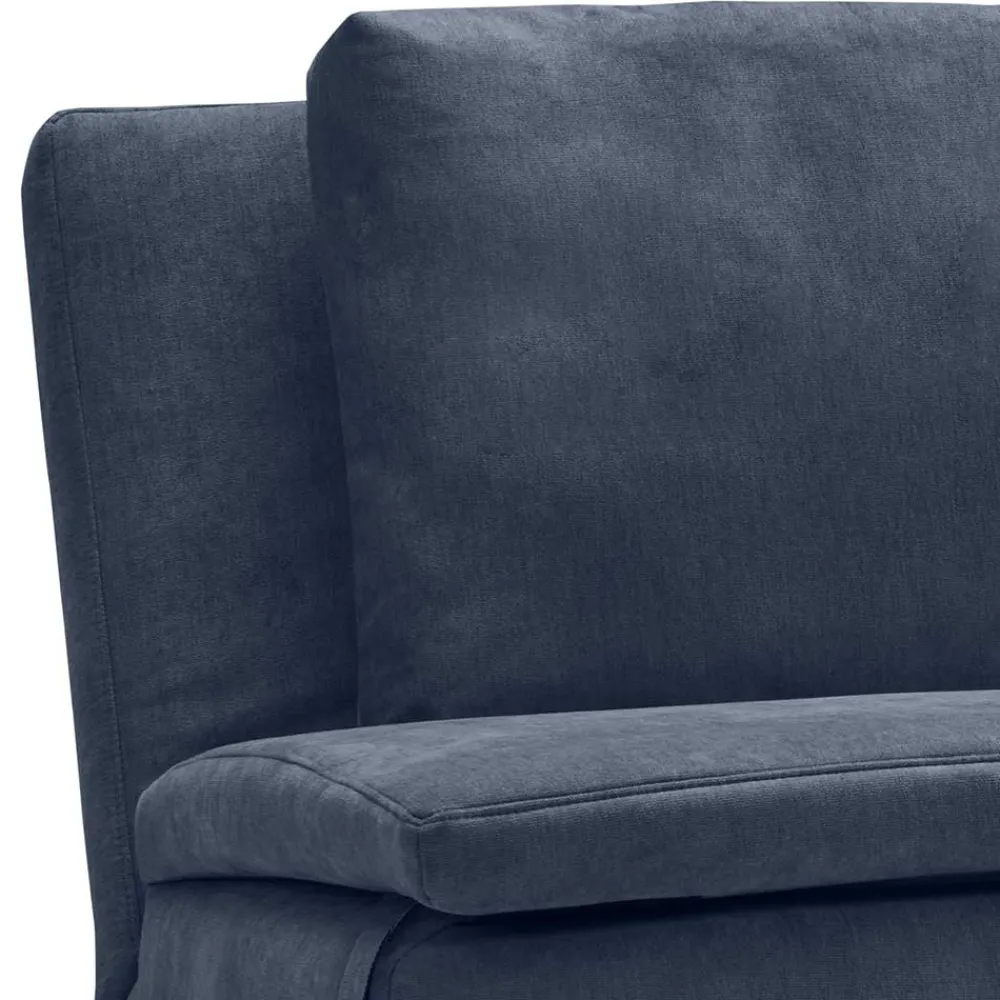 Wohnen Sofas|Sofa*Bettcouch in Dunkelblau mit Eiche - Mattys