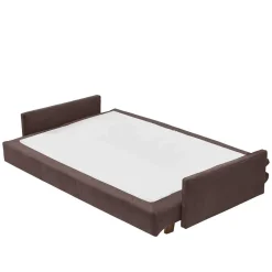 Wohnen Schlafsofas*Bettcouch in Dunkelbraun mit Eiche - Conpact