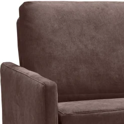 Wohnen Schlafsofas*Bettcouch in Dunkelbraun mit Eiche - Conpact
