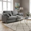 Wohnen Schlafsofas*Bettcouch in Silbergrau Stoff - Hide