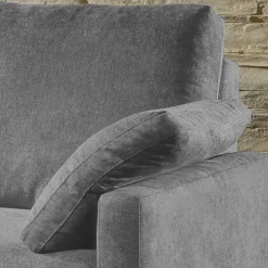 Wohnen Schlafsofas*Bettcouch in Silbergrau Stoff - Hide