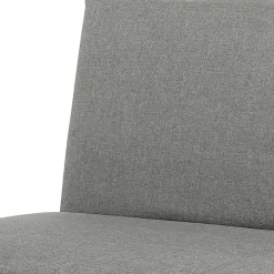 Wohnen Sofas|Sofa*Bettcouch ohne Armlehnen in Hellgrau Stoff - Mariolina