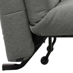 Wohnen Sofas|Sofa*Bettcouch ohne Armlehnen in Hellgrau Stoff - Mariolina