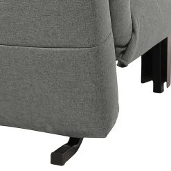 Wohnen Sofas|Sofa*Bettcouch ohne Armlehnen in Hellgrau Stoff - Mariolina