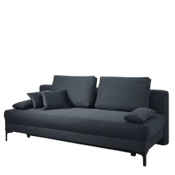 Wohnen Schlafsofas*Bettcouch zum Klappen in Blau Stoff - Louisonna