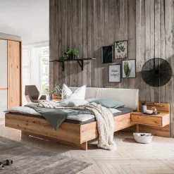 Wohnen Bettgestell & Nachtkommoden Set - Krofun (dreiteilig)