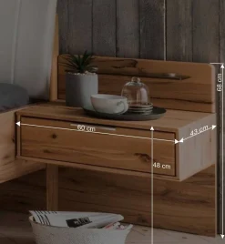 Wohnen Bettgestell & Nachtkommoden Set - Krofun (dreiteilig)