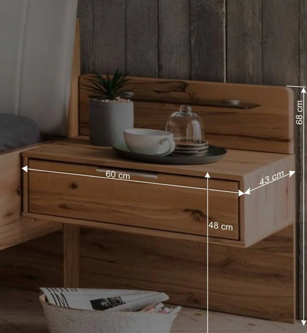 Wohnen Bettgestell & Nachtkommoden Set - Krofun (dreiteilig)