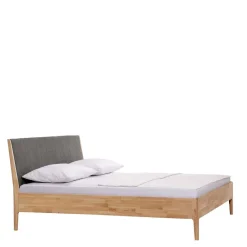 Wohnen Bettgestell aus Holz Wildeiche Honig - Nicono