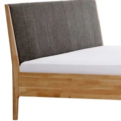 Wohnen Bettgestell aus Holz Wildeiche Honig - Nicono