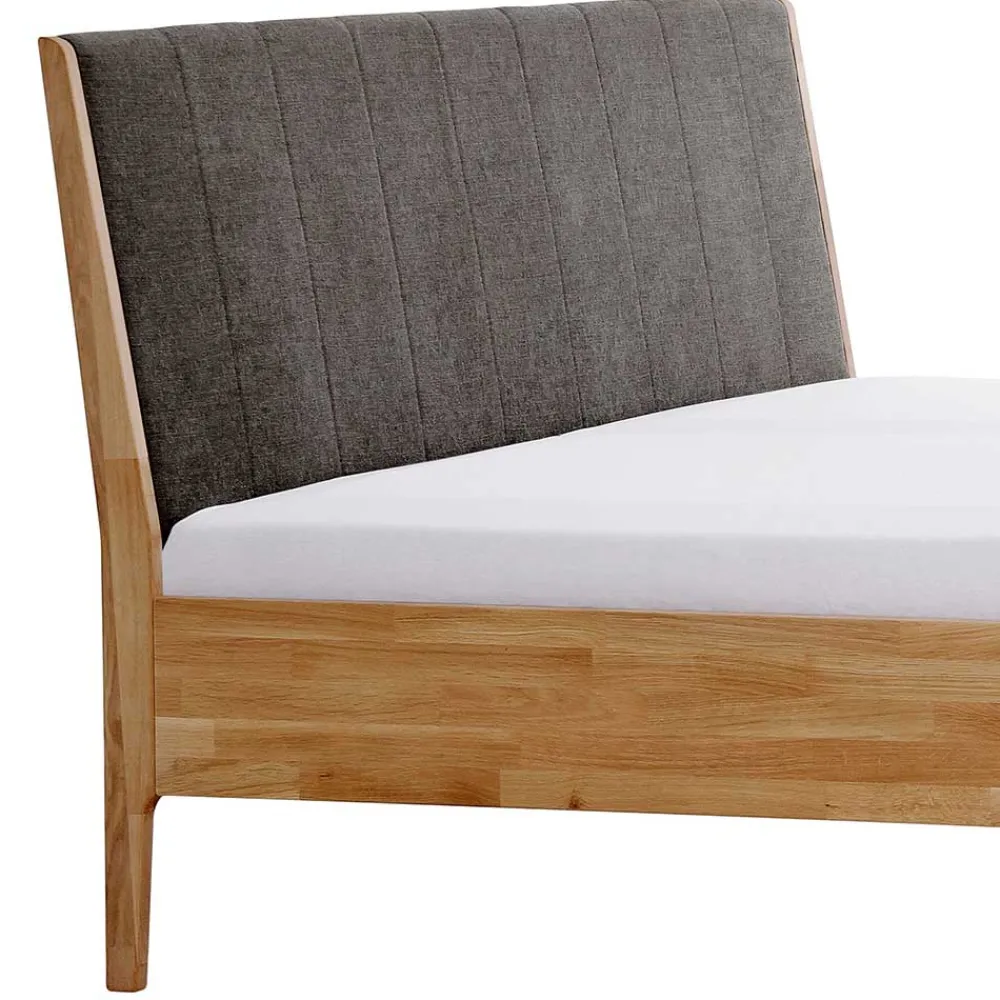 Wohnen Bettgestell aus Holz Wildeiche Honig - Nicono