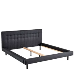 Wohnen Bettgestell in Dunkelgrau mit 140x200 Liegefläche - Vladin