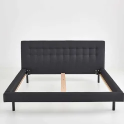 Wohnen Bettgestell in Dunkelgrau mit 140x200 Liegefläche - Vladin
