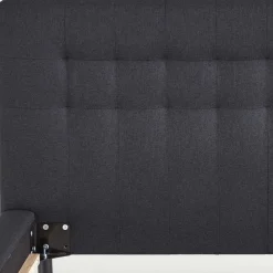 Wohnen Bettgestell in Dunkelgrau mit 140x200 Liegefläche - Vladin