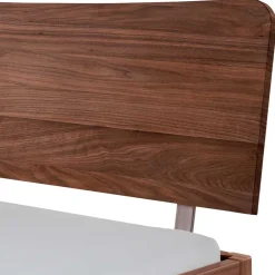 Wohnen Bettgestell in 140x200 aus Nussbaum Massivholz - Vaslui