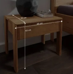 Wohnen Bettgestell und Nachtkommoden aus Holz - Waving (dreiteilig)