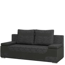 Wohnen Sofas|Sofa*Bettsofa in Dunkelgrau Material Mix - Classic