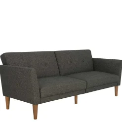 Wohnen Schlafsofas*Bettsofa in Grau und Natur - Emiria