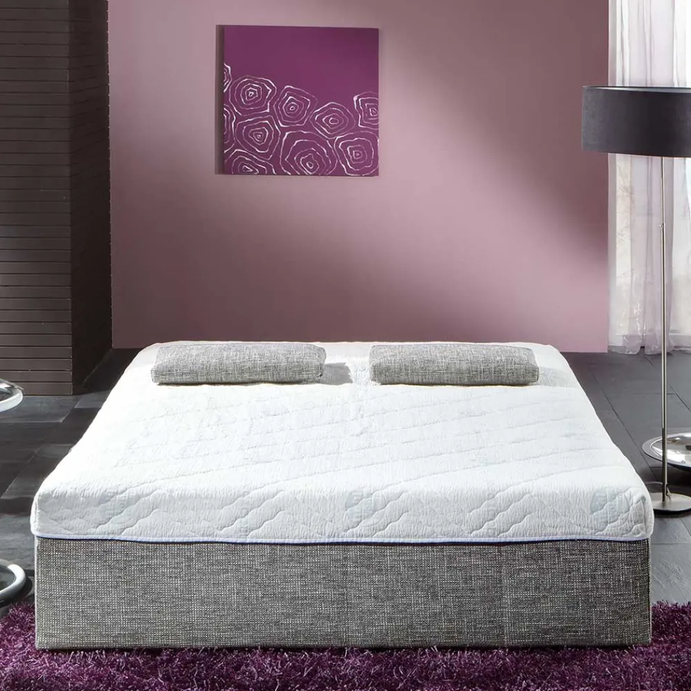 Wohnen Bettsofa zum Ausklappen in hellem Silbergrau - Tropez