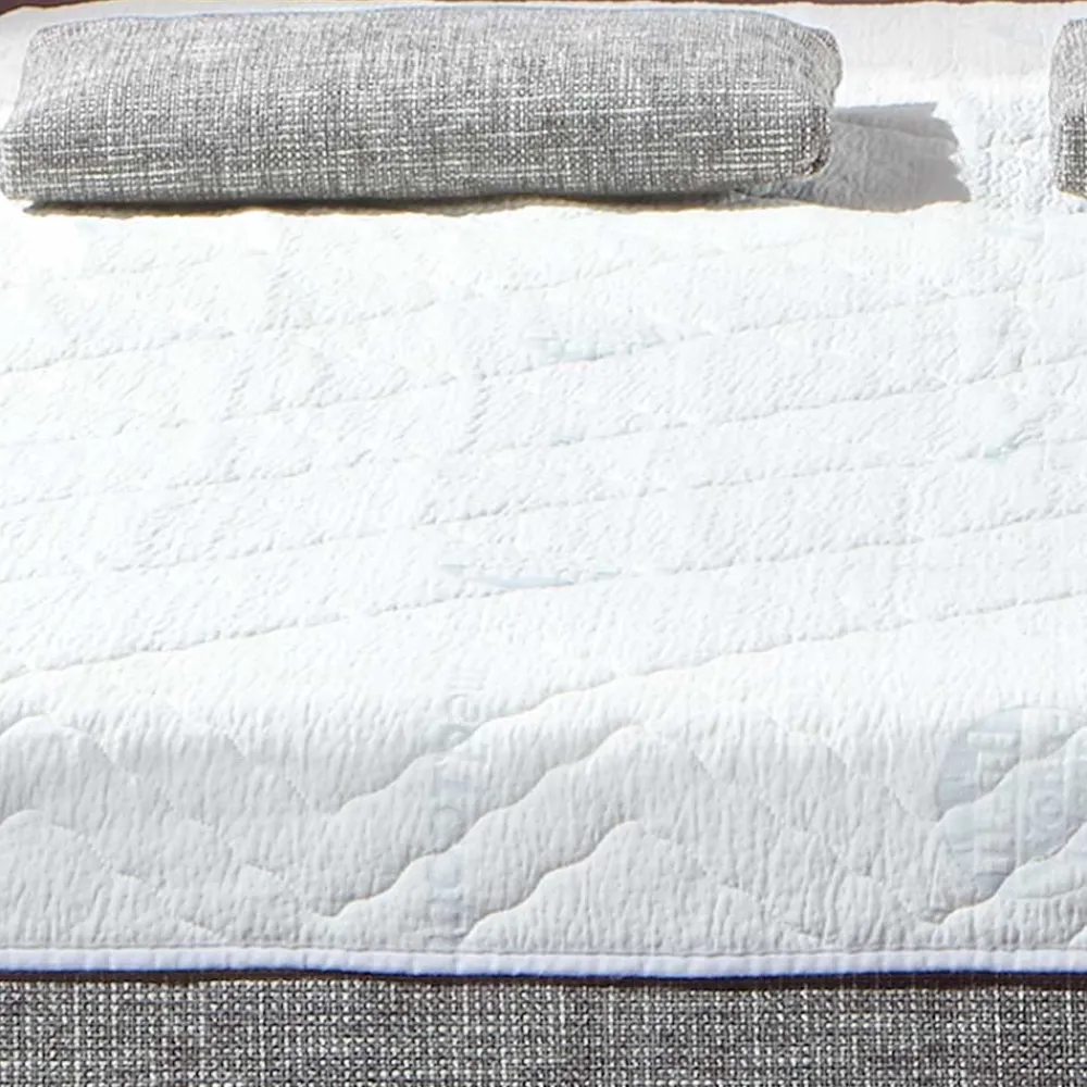 Wohnen Bettsofa zum Ausklappen in hellem Silbergrau - Tropez