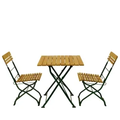 Wohnen Balkonmöbel|Terrassenmöbel*Biergarten Garnitur mit zwei Sitzplätzen - Couras (dreiteilig)