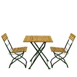 Wohnen Balkonmöbel|Terrassenmöbel*Biergarten Garnitur mit zwei Sitzplätzen - Couras (dreiteilig)