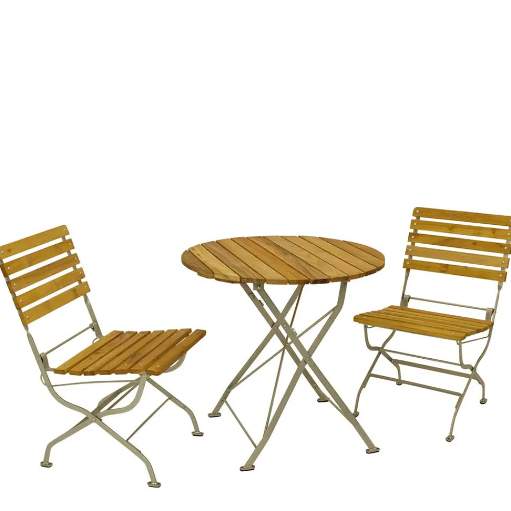 Wohnen Biergarten Sitzgarnitur für 2 Personen - Monice (dreiteilig)