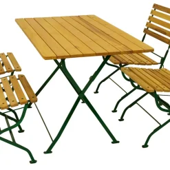 Wohnen Biergarten Tischgruppe aus Robinie - Gracy (fünfteilig)