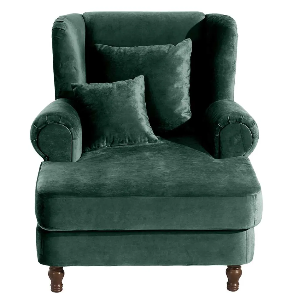 Wohnen Big Samtsessel in Grün - Circiut