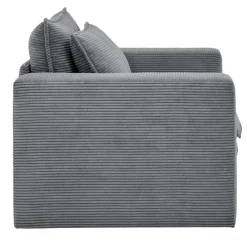 Wohnen Graue Möbel|Sessel*Big Sessel aus Cord in Anthrazit - Ruffos