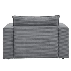 Wohnen Graue Möbel|Sessel*Big Sessel aus Cord in Anthrazit - Ruffos