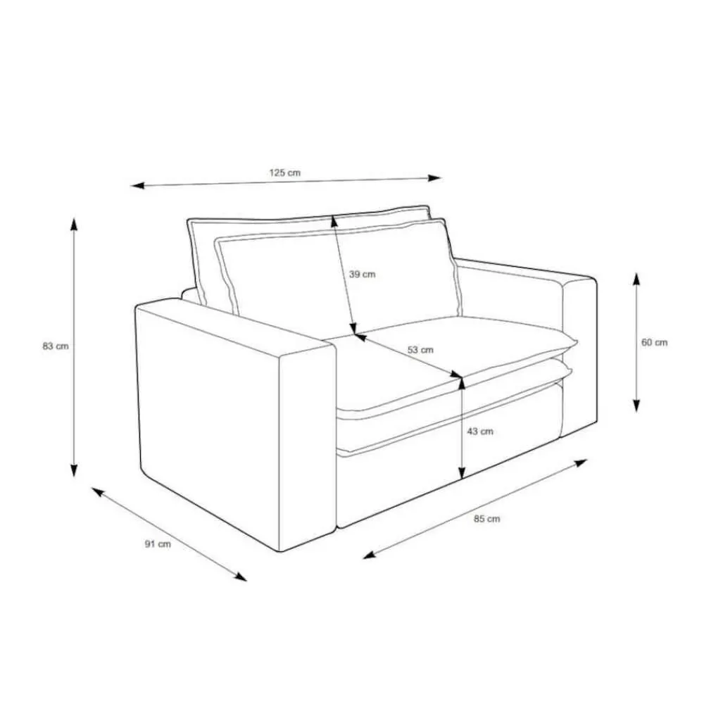 Wohnen Graue Möbel|Sessel*Big Sessel aus Cord in Anthrazit - Ruffos