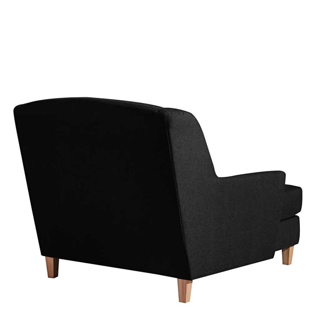 Wohnen Big Stoffsessel in Schwarz - Valdragon