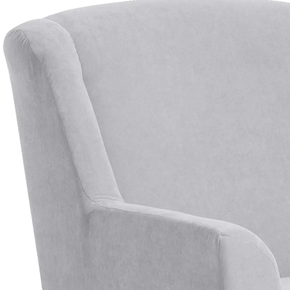 Wohnen Sessel & Hocker|Sessel*Big Wohnzimmersessel in Silbergrau Velours - Ortomola