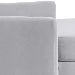 Wohnen Sessel & Hocker|Sessel*Big Wohnzimmersessel in Silbergrau Velours - Ortomola