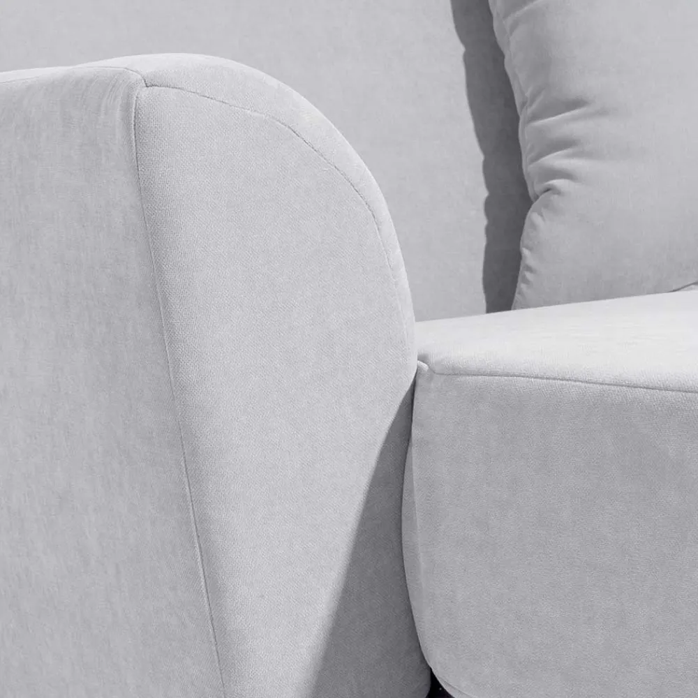 Wohnen Sessel & Hocker|Sessel*Big Wohnzimmersessel in Silbergrau Velours - Ortomola